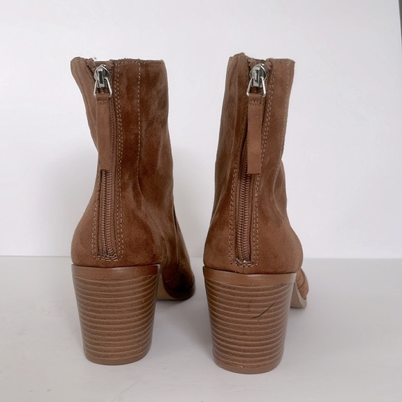 Nordstrom Abound Rayland Western Pointed Toe Stacked Block Heel Boots Size 11 M - Picture 4 of 5